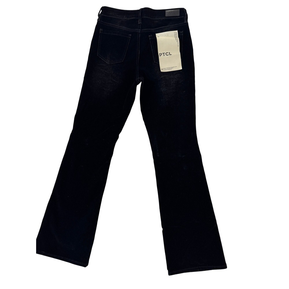 NEW Black PTCL Ethikal‎ Brand Velvet Jeans Pants sz 26